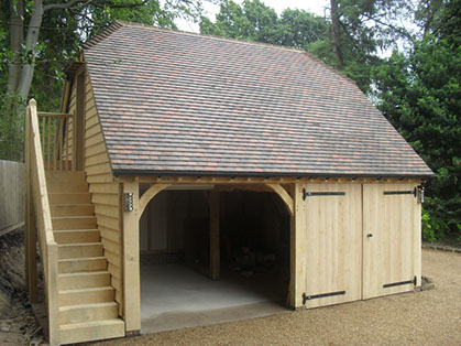 Oak Timber Framed Buildings Garage And Office Barn Construction